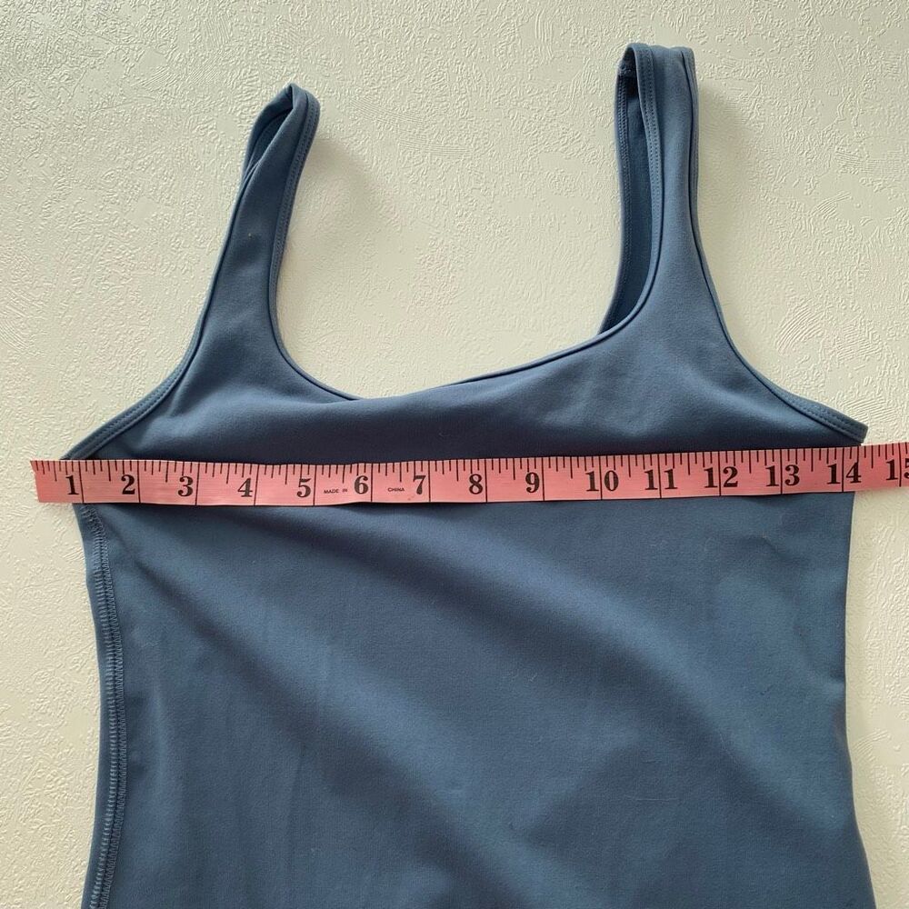 Abercrombie & Fitch Soft A&F Collection Bodysuit Women’s Small Blue Scoop Neck - Picture 5 of 6